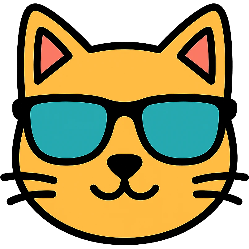 cat wearing sunglasses emoji