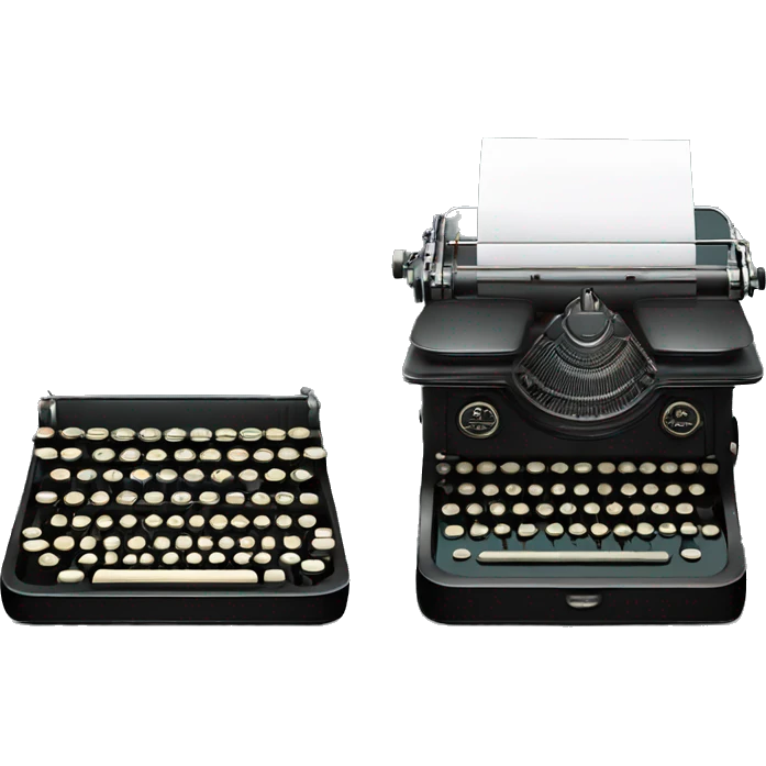 1920s Remington #5 portable typewriter emoji