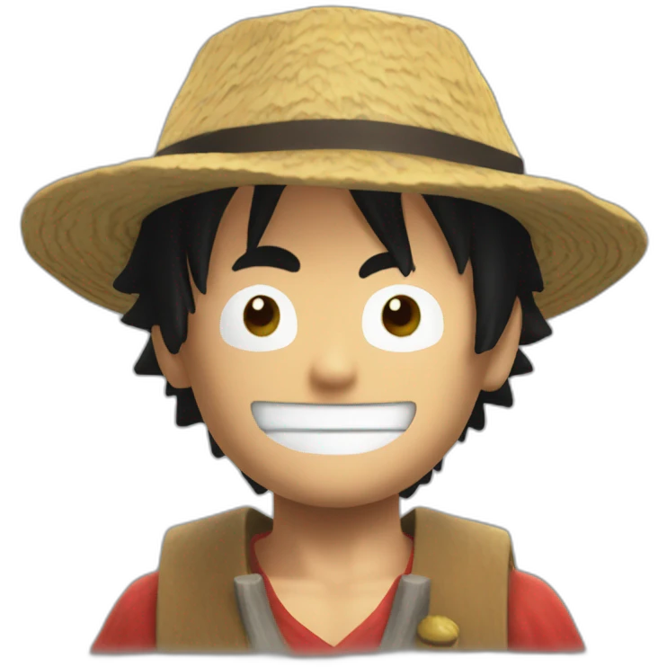 Luffy playing roblox emoji