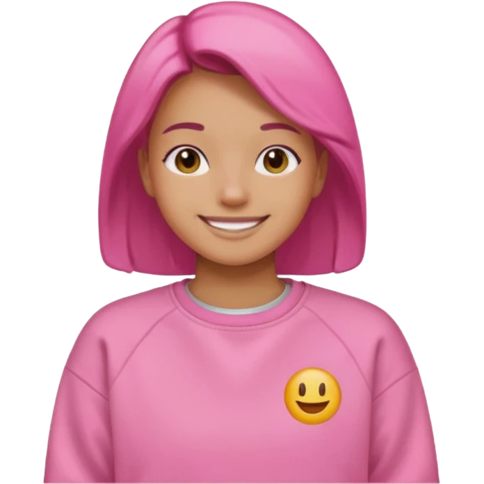 Napping pink sweatshirt emoji