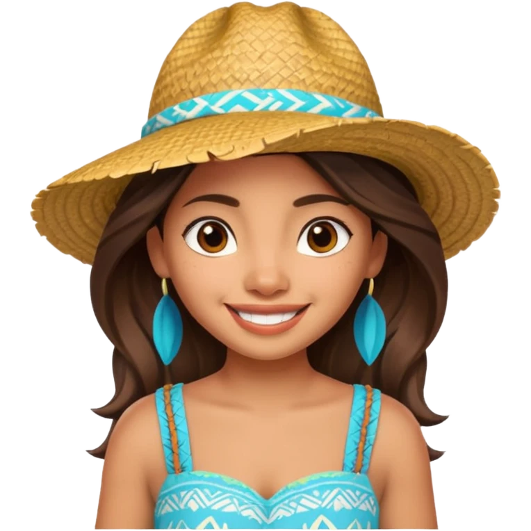 Moana wear hat emoji