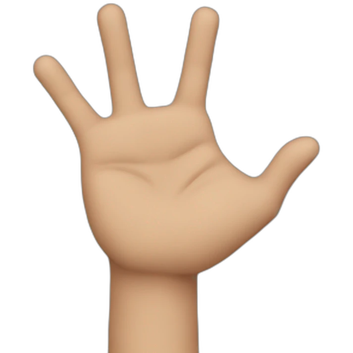 2 doigt main emoji