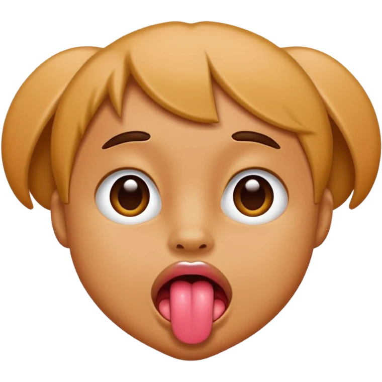 Feet sticking out tongue out emoji