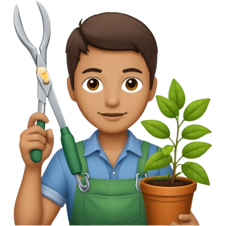GARDENER WITH SESORS emoji