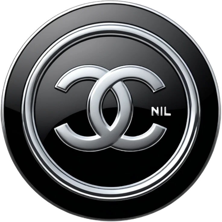 Chanel sport logo chrome glossy emoji
