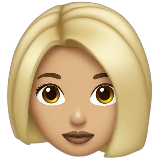 kim kardashian blonde hair emoji