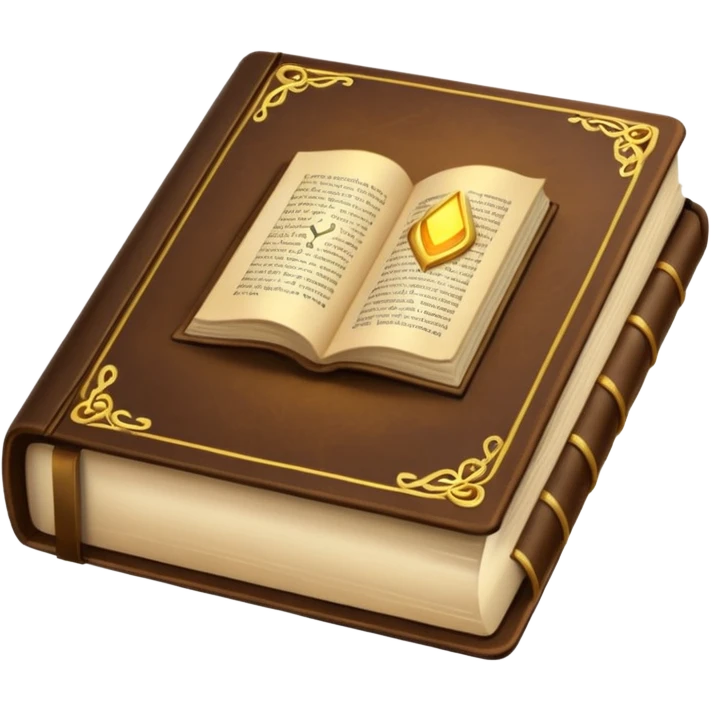 a magic book of knowledge emoji