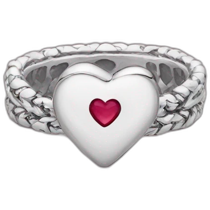 Bague pandora cœur emoji