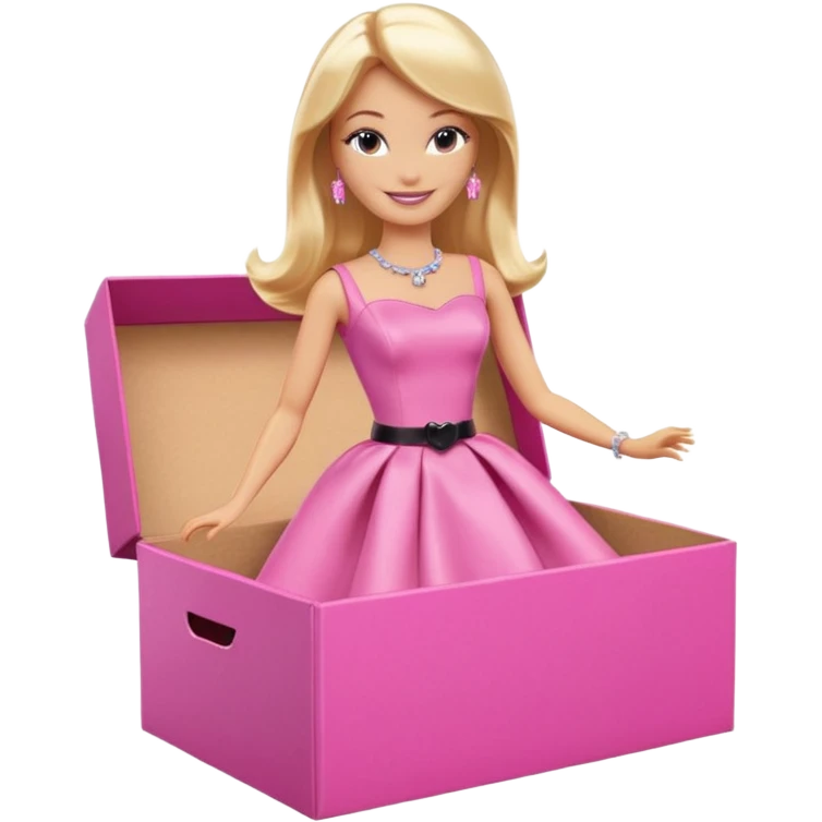 Barbie in a pink box emoji