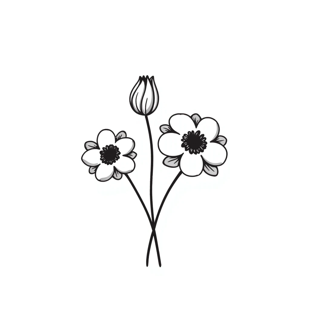 anemone flowers emoji