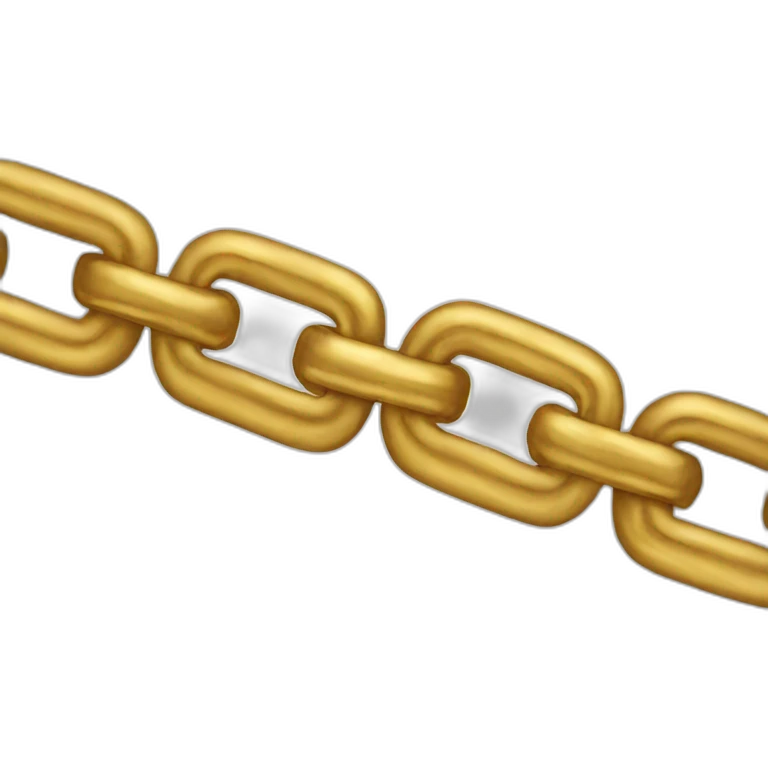 Gold chain emoji