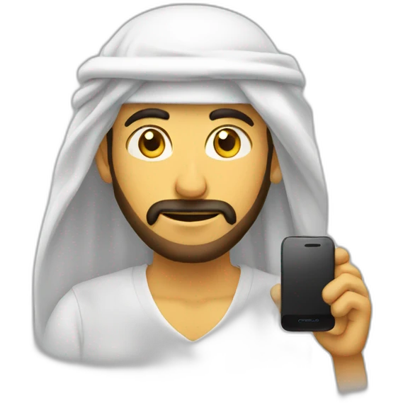 arabe au téléphone emoji