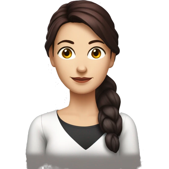 german Mature Woman in her mid 40's, (((Age 45))), Dark red Hair roots with black tips, long-lenght hair, Hairstyle Pony tail, Facial Features Sharp and symmetrical, 
 emoji