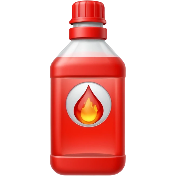 Red engine coolant liquid emoji