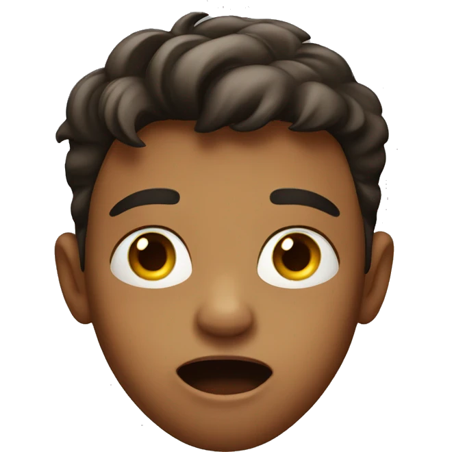 boy looks surprised emoji