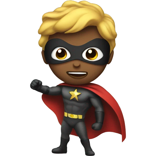 superhero leviating emoji