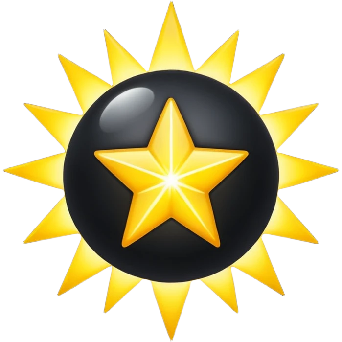 Una estrella negra  emoji
