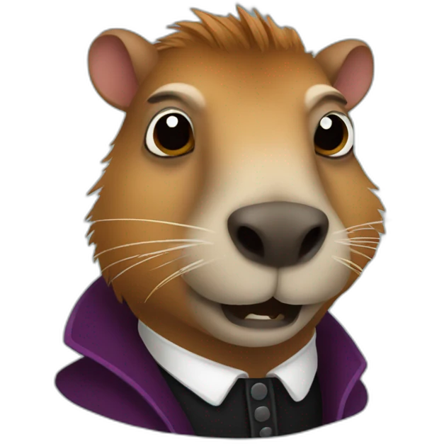 capybara dracula emoji