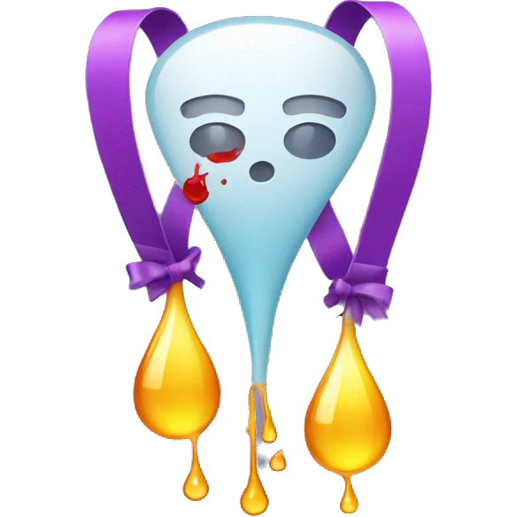 iv drip with ribbon emoji