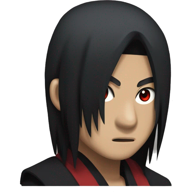 Black skinned Itachi uchiha  emoji