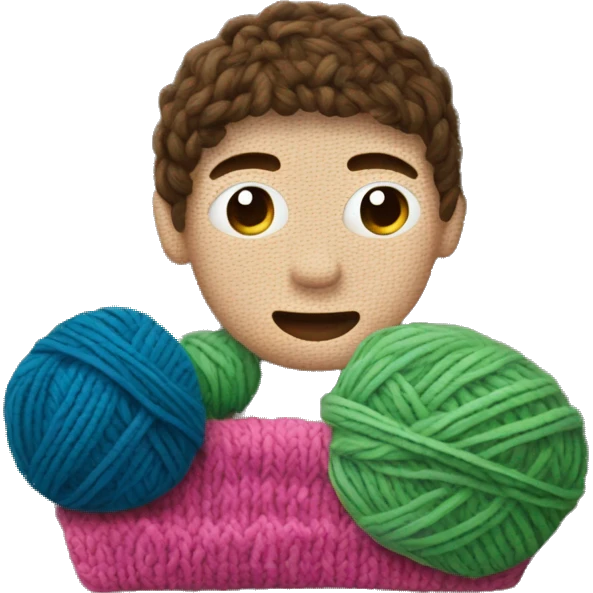 Knitting sample emoji