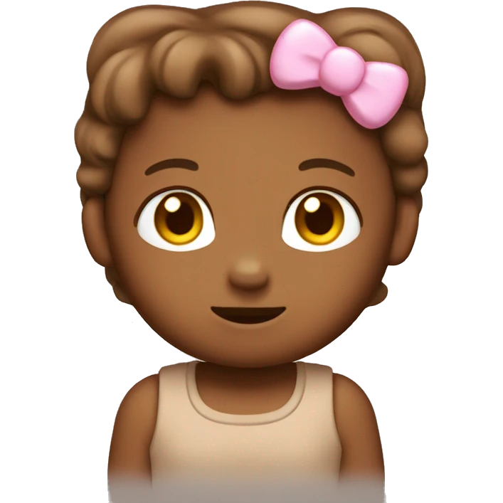 brown color, tanned, Hello kitty.  emoji