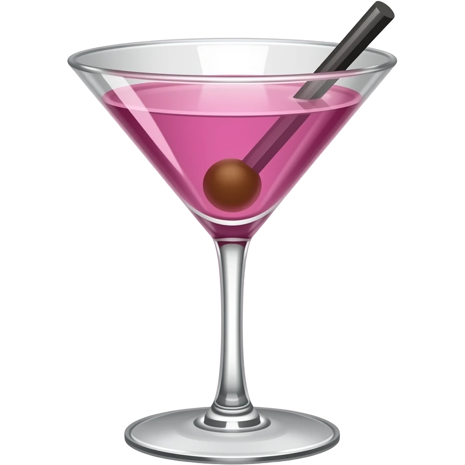 Pink espresso martini emoji