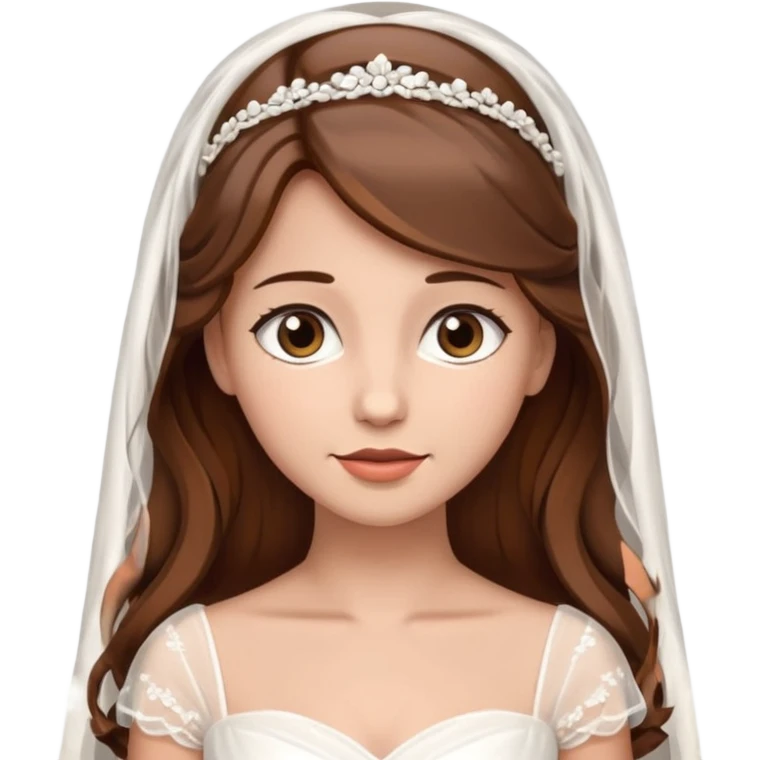 Blonde skin bride with brown hair emoji