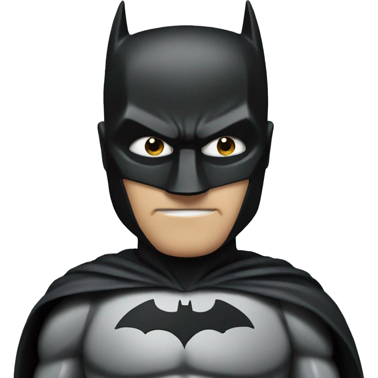 Batman with iPhone emoji