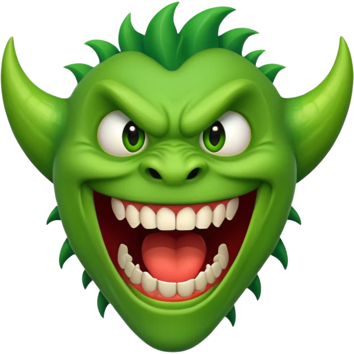 monster laughing emoji