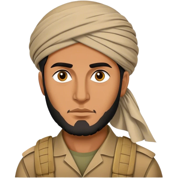 A afghan men in war  emoji