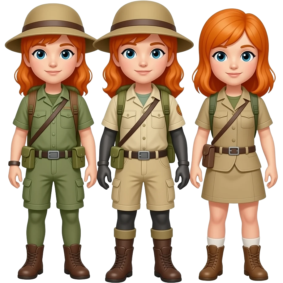 Orange Haired Explorers emoji