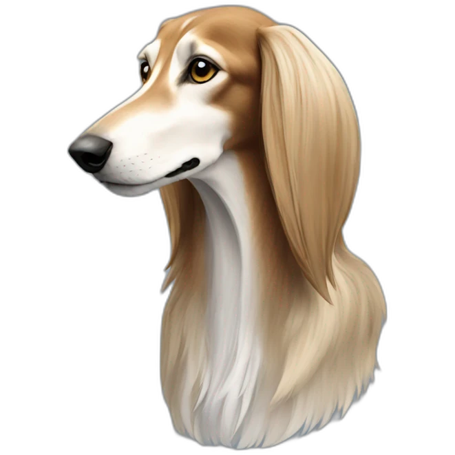 Saluki in profile emoji