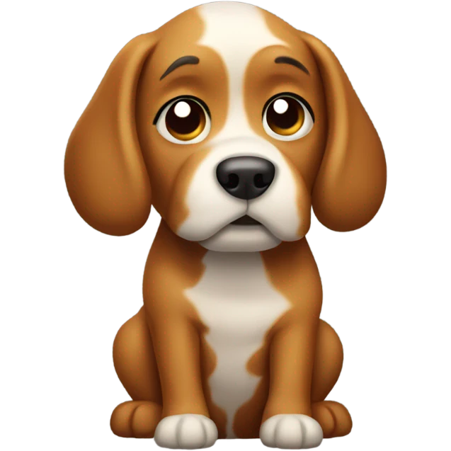 Dog pooping emoji