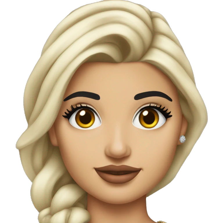 Kylie Jenner as an aristocrate emoji