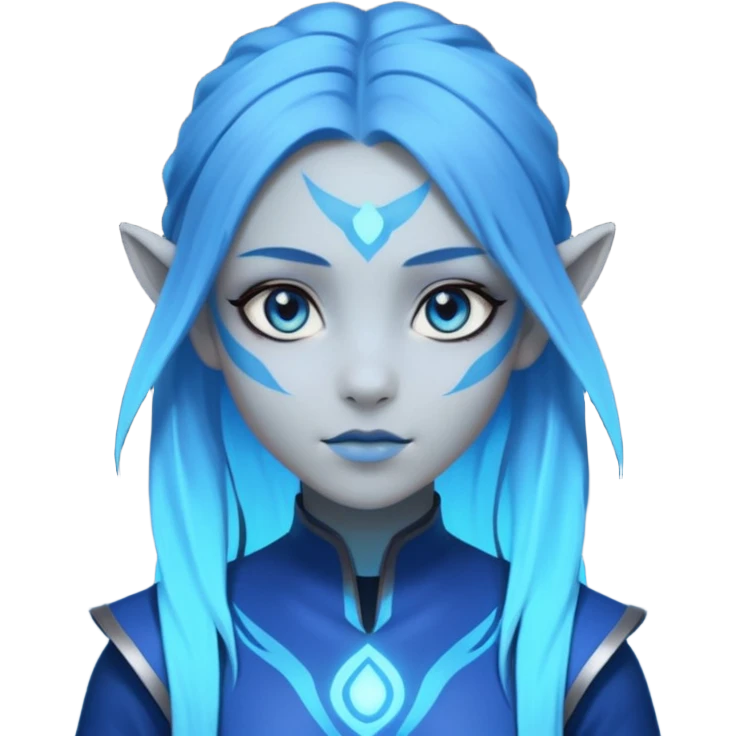 a girl in avatar emoji