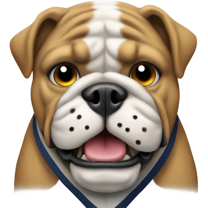 Bulldog hockey player emoji