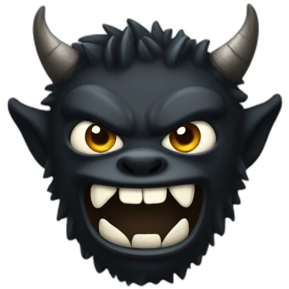 black monster emoji