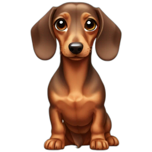 mini dachshund emoji