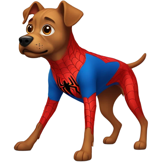 DOG in full SPIDER MAN emoji