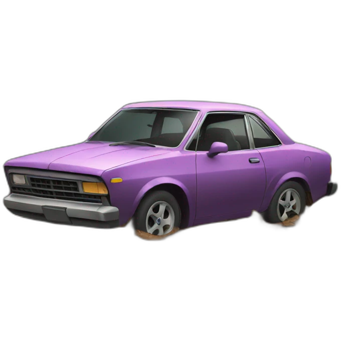 Wrecked car emoji
