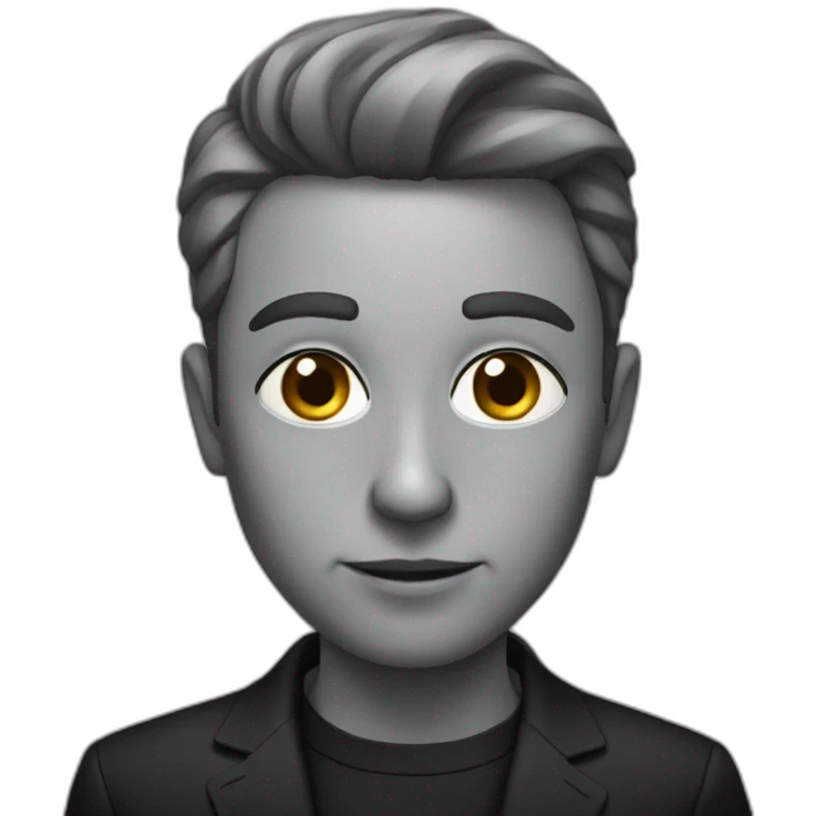 un noir emoji