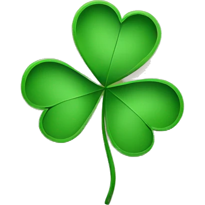 envelope with clover emoji