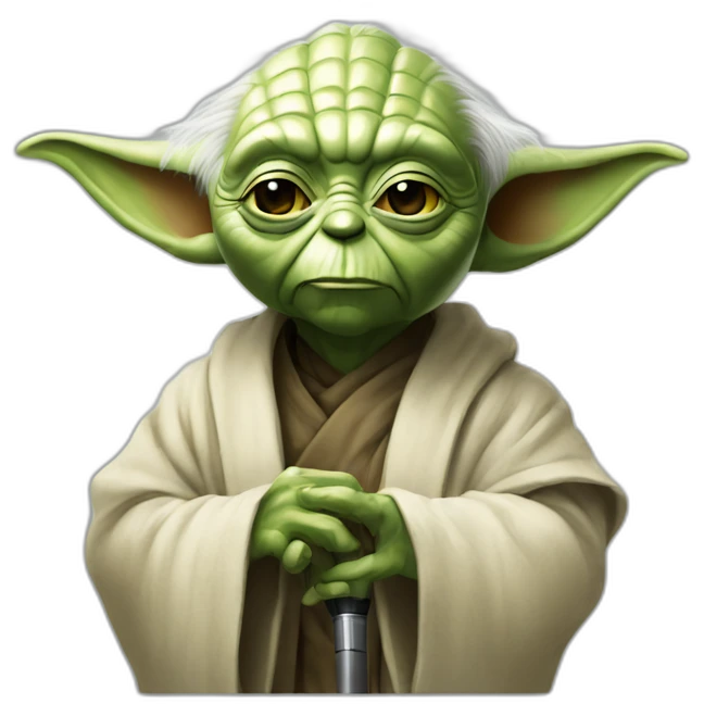 Yoda Master whit mucrophone emoji