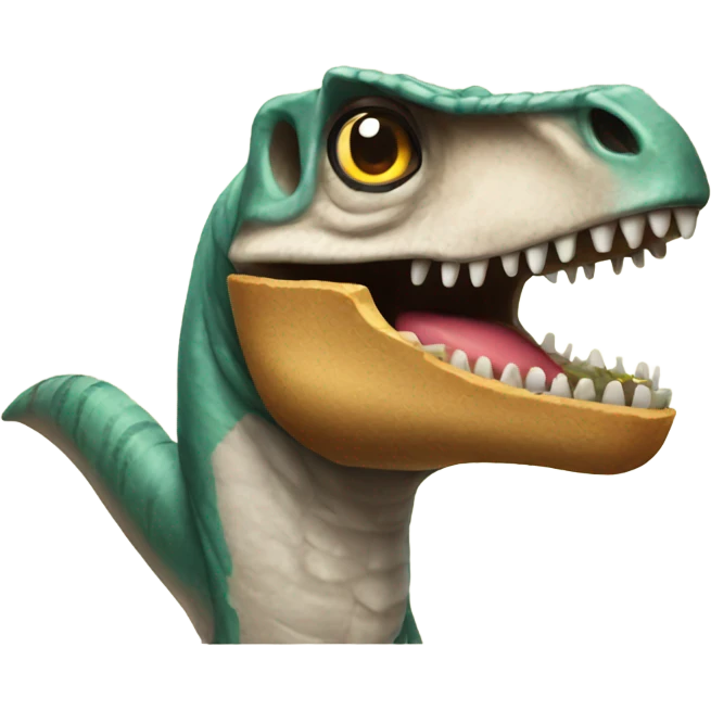 A taco Velociraptor emoji