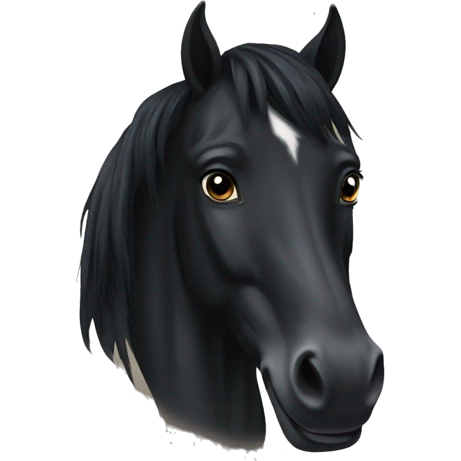 Black Horse  emoji