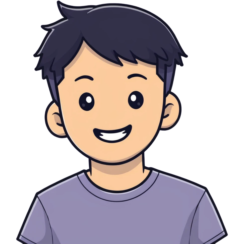 Asian happy good looking male emoji