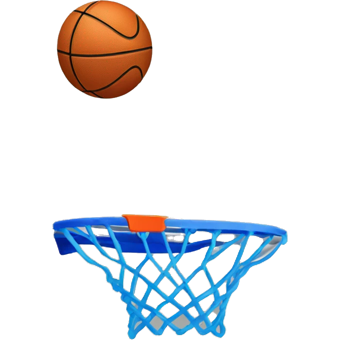 basketball hoop with blue backboard  emoji