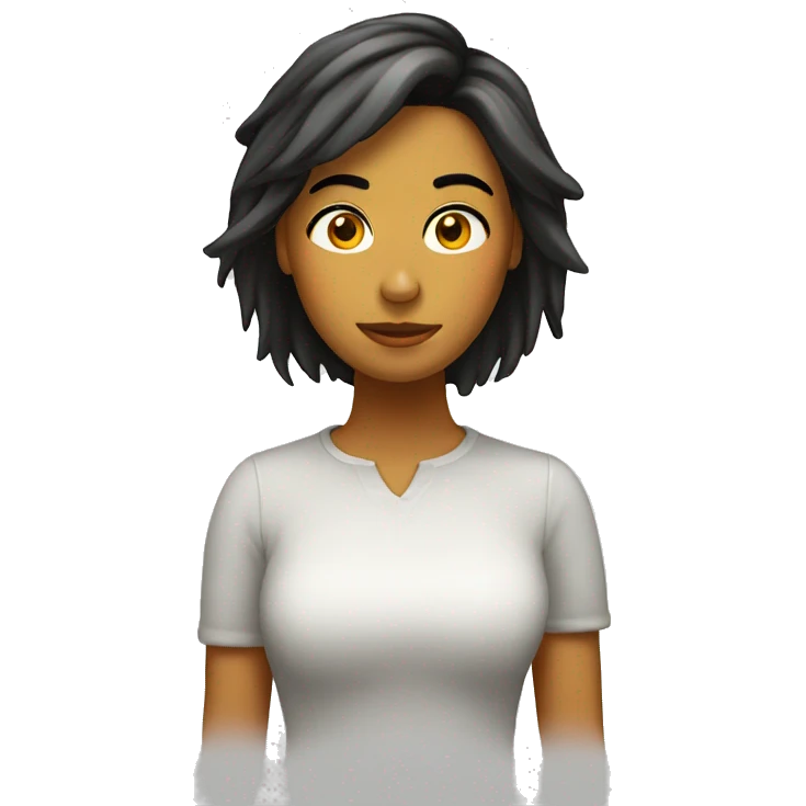 Chica con frío  emoji