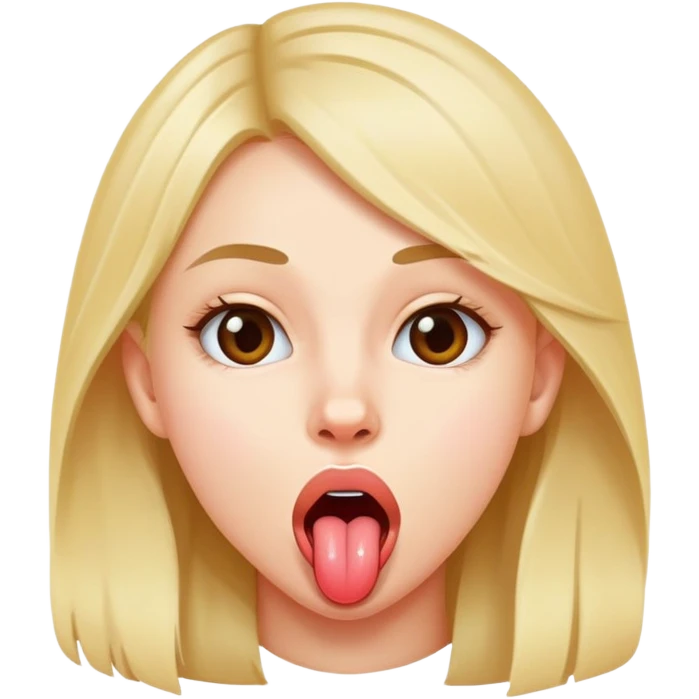 teen girl sticking out her tongue emoji